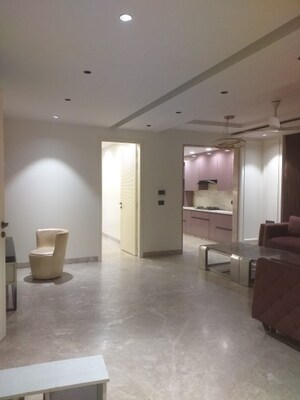 Living Room in 3 BHK Builder Floor at East Patel Nagar – for Rent