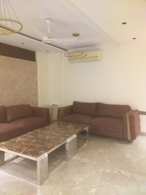 Living Room in 3 BHK Builder Floor at East Patel Nagar – for Rent