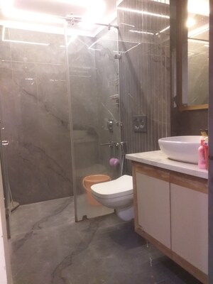 Bathroom in 3 BHK Builder Floor at East Patel Nagar – for Rent