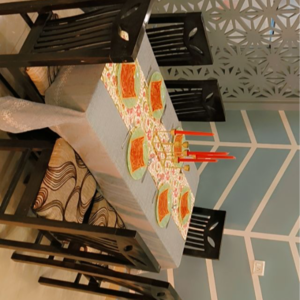 Staircase in 3.5 BHK Apartment at Pacific Hills, Kishanpur – for Rent