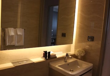 Bathroom in 3 BHK Apartment at Adani Ten BKC, Bandra East – for Sale