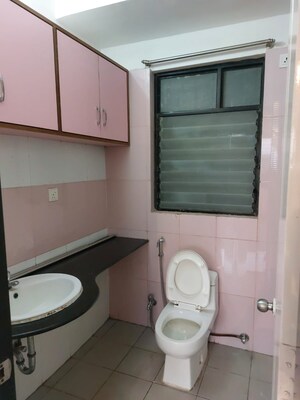Bathroom in 3 BHK Apartment at Nanded City Shubh Kalyan, Nanded – for Rent