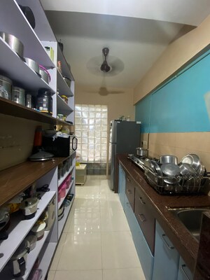 Kitchen in 1 BHK Apartment at Ahuja Sea Crown, Kandivali West – for Rent