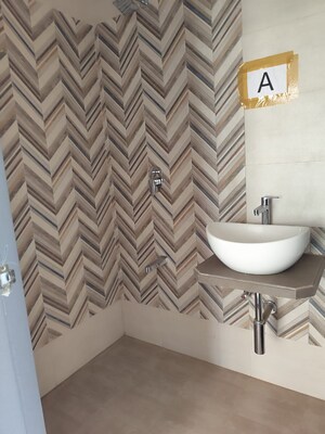 Bathroom in 1 BHK Apartment at Rustomjee Meridian, Kandivali West – for Rent