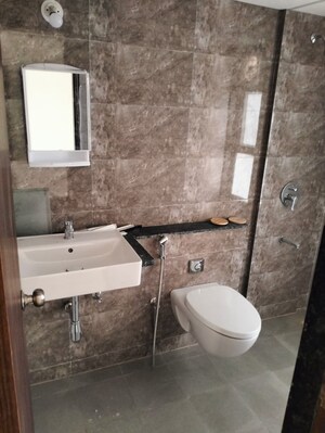 Bathroom in 3 BHK Apartment at Ganga Legend, Bavdhan – for Rent