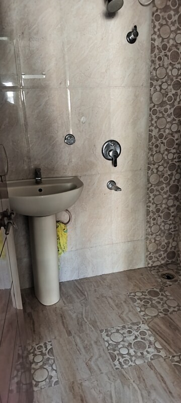 Bathroom in 2 BHK Apartment at G K Roseland Residency, Pimple Saudagar – for Rent