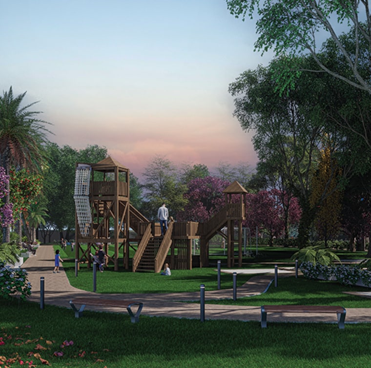 Garden, runwal-lands-end 1 Bedroom 354 Sq.Ft. Apartment In Kolshet Thane 9324849