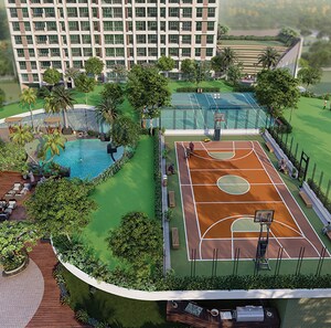 1 BHK Apartment – Exterior View View at Runwal Lands End, Kolshet - for Sale