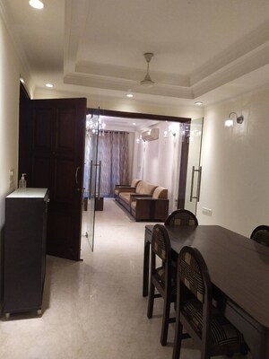 Living Room in 3 BHK Builder Floor at Greater Kailash I – for Rent