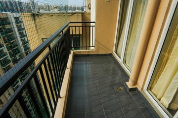 Balcony in 2 BHK Apartment at Exotica Dreamville, Sector 16c Greater Noida – for Rent