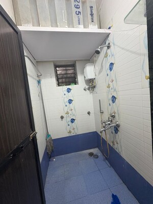 Bathroom in 1 BHK Apartment at Geetanjali CHS Seawoods, Seawoods – for Rent