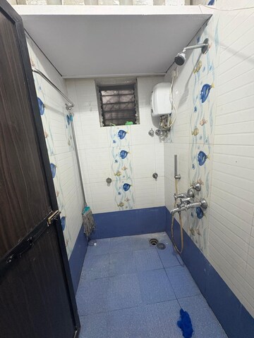 Bathroom in 1 BHK Apartment at Geetanjali CHS Seawoods, Seawoods – for Rent