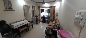 Living Room in 1.5 BHK Apartment at Dosti Vihar, Samata Nagar – for Rent
