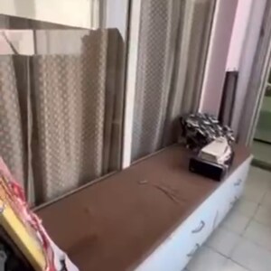 Balcony in 3 BHK Apartment at Motia Royal Citi Apartments, Nagla Road – for Rent