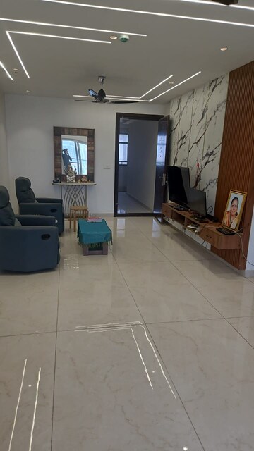 Living Room in 3 BHK Apartment at Bollineni Bion, Kothaguda – for Rent