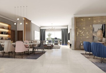 Living Room in 3 BHK Apartment at Financial District – for Sale