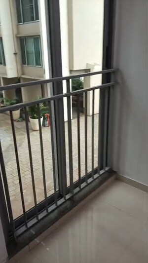Balcony in 2 BHK Apartment at Kalpataru Sunrise Grande, Kolshet Road – for Rent