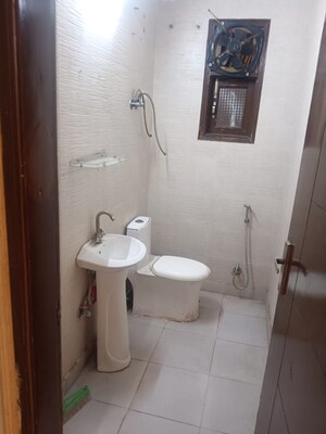 Bathroom in 3 BHK Builder Floor at Khirki Extension – for Rent