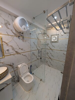 Bathroom in 2 BHK Builder Floor at Sector 23a – for Rent