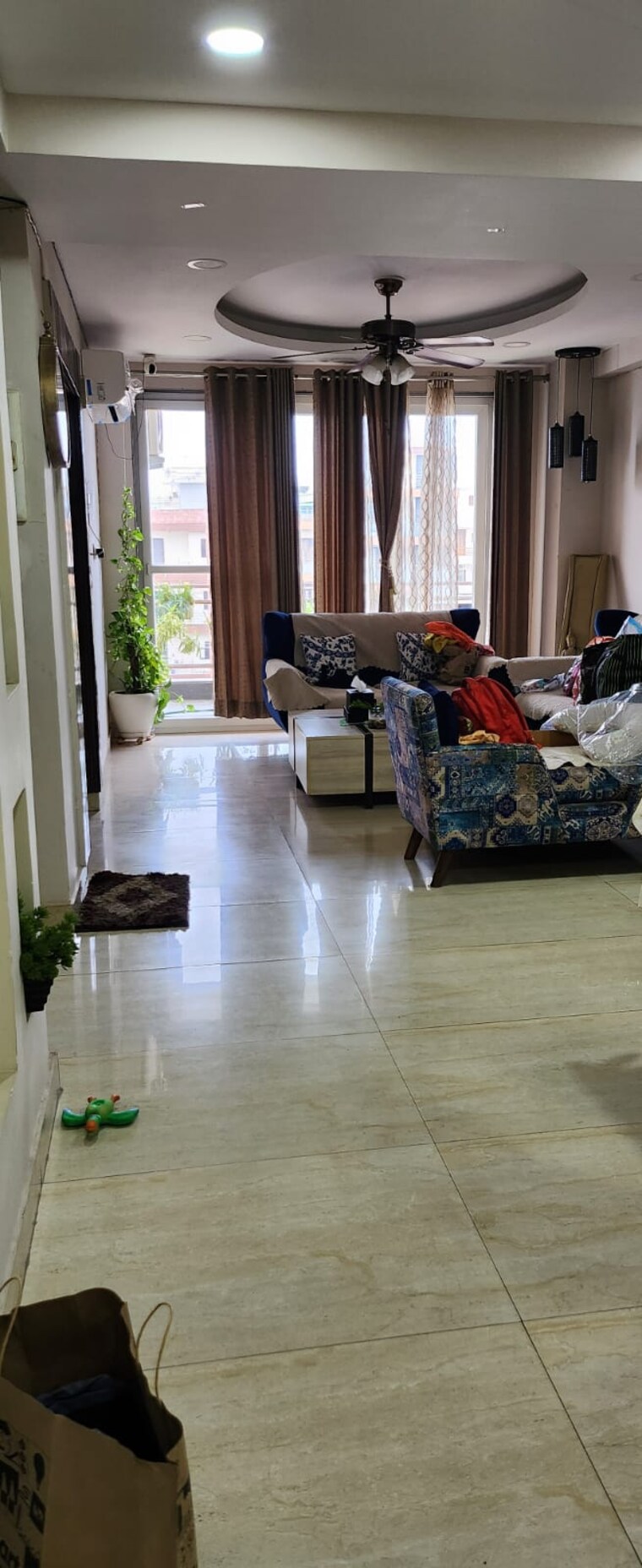 Living Room, aez-aloha 3 Bedroom 1580 Sq.Ft. Builder Floor In Sector 57 Gurgaon 9325821