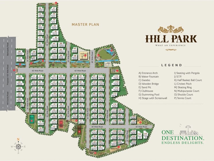 Master Plan, srinidhi-hill-park 3 Bedroom 2189 Sq.Ft. Villa In Bachupally Hyderabad 9325914