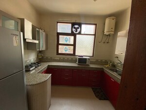 Kitchen in 3 BHK Builder Floor at Kailash Colony – for Rent