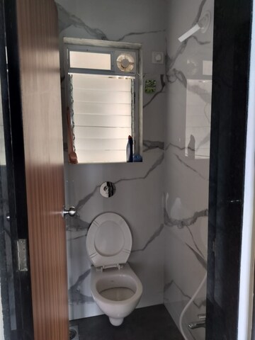 Bathroom in 1 BHK Apartment at Raunak Heights, Ghodbunder Road – for Rent