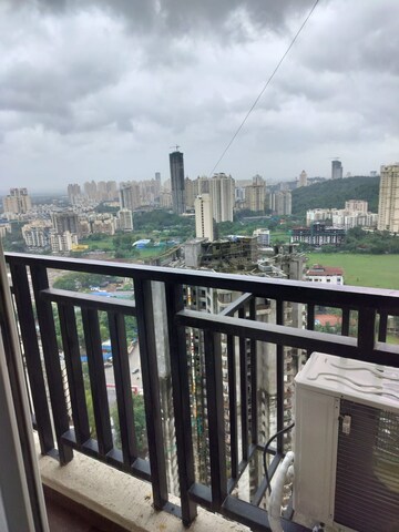 Balcony in 1 BHK Apartment at Raunak Heights, Ghodbunder Road – for Rent