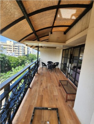 Balcony in 4 BHK Apartment at Rustomjee 9 JVPD, Juhu – for Rent