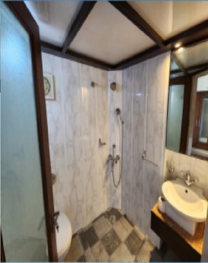 Bathroom in 4 BHK Apartment at Rustomjee 9 JVPD, Juhu – for Rent