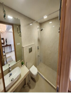 Bathroom in 4 BHK Apartment at Rustomjee 9 JVPD, Juhu – for Rent