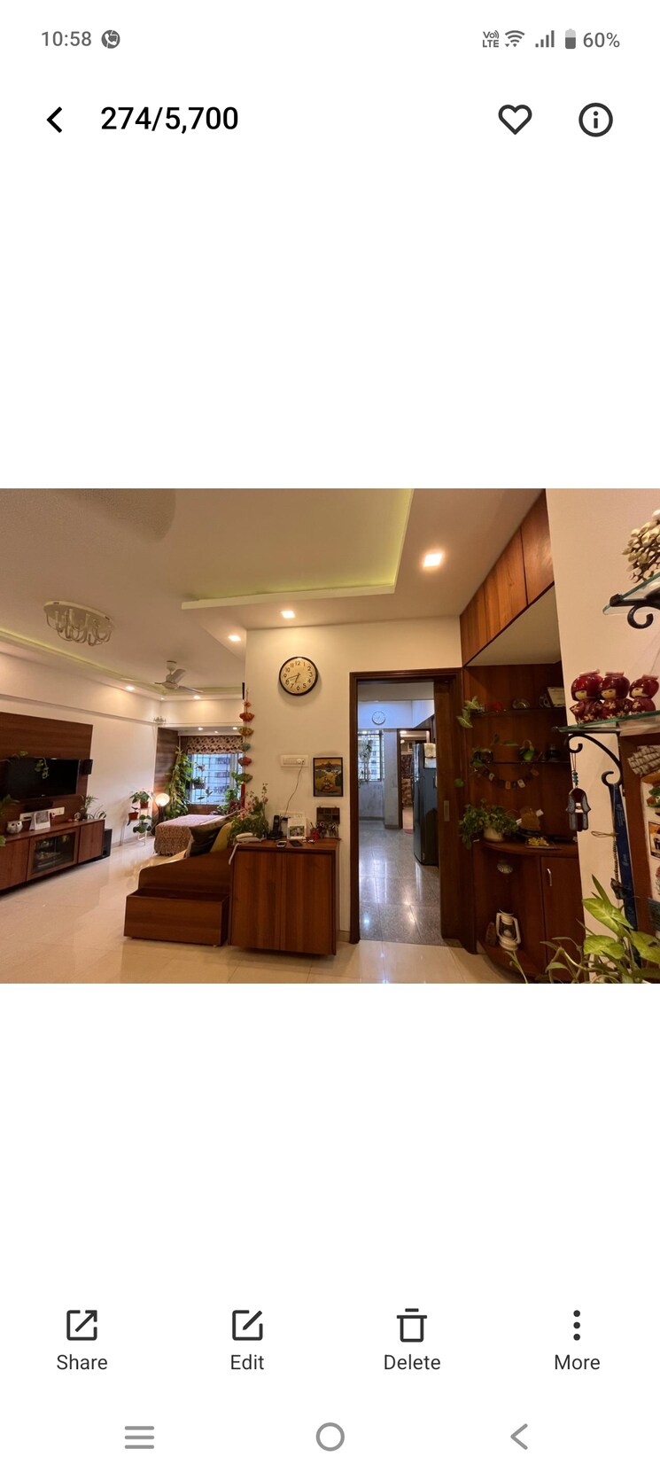 Living Room, thane west 3 Bedroom 1400 Sq.Ft. Apartment In Thane West Thane 9326124