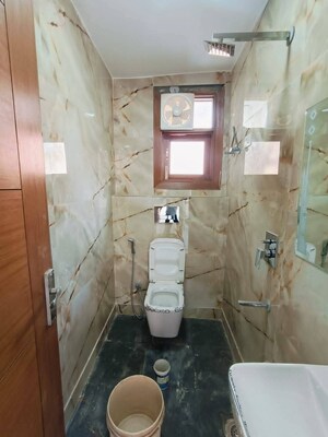 Bathroom in 1 BHK Builder Floor at Saket – for Rent
