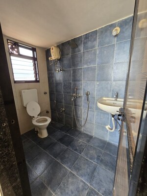 Bathroom in 1 BHK Apartment at Mahape – for Rent