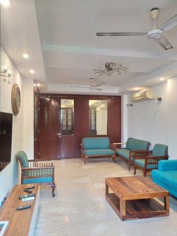 Living Room in 3 BHK Builder Floor at Greater Kailash I – for Rent