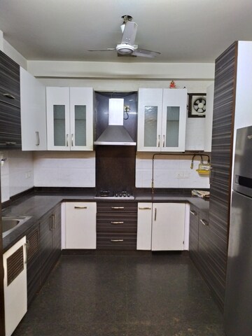 Kitchen in 3 BHK Builder Floor at Greater Kailash I – for Rent