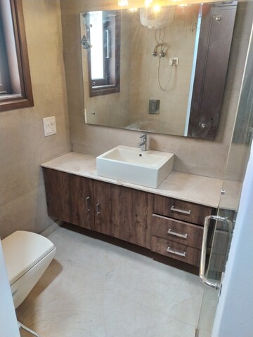 Attached Bathroom in 3 BHK Builder Floor at Greater Kailash I – for Rent