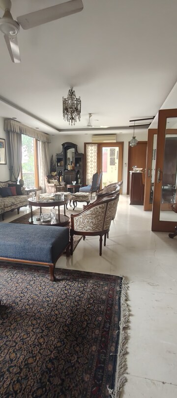 Living Room in 3 BHK Builder Floor at Panchsheel Park – for Rent