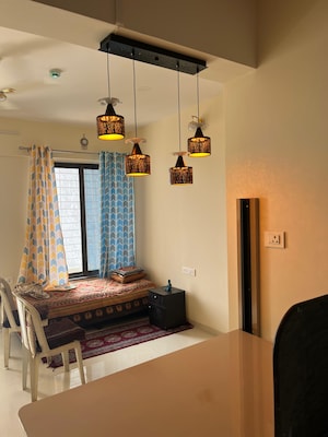 Living Room in 1 BHK Apartment at Bhaktamar Residency, Wadgaon Sheri – for Rent