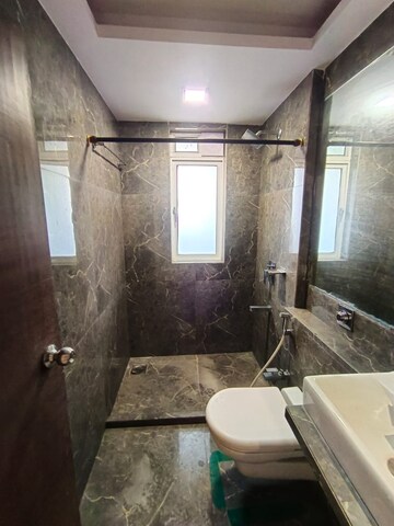 Bathroom in 4 BHK Apartment at Siddivinayak Aarundhati Heights, Chembur – for Rent