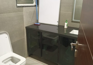 Kitchen in 3 BHK Apartment at Trendset Jayabheri Elevate, Madhapur – for Rent