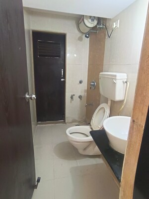 Bathroom in 3 BHK Apartment at Runwal Garden City, Balkum Pada – for Rent