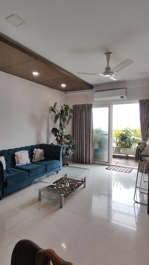 Living Room in 3 BHK Apartment at Crown Whistling Woods, Kokapet – for Sale