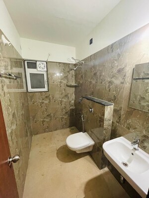 Bathroom in 3 BHK Apartment at VTP Beaumonde, Kharadi – for Rent