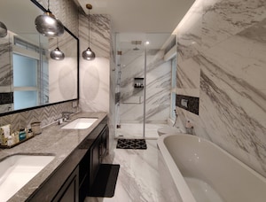 Balcony in 3 BHK Apartment at Bhartiya Leela Residences, Thanisandra Main Road – for Rent