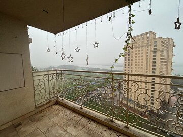 Balcony in 3 BHK Apartment at Rodas Enclave Evergreen, Patlipada – for Rent
