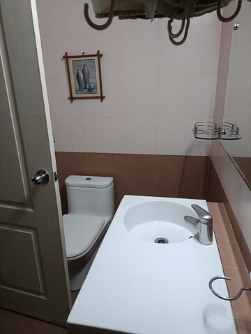 Bathroom in 2 BHK Apartment at Aparna Sarovar, Nallagandla – for Rent