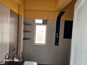 Bathroom in 3 BHK Apartment at Vijay Nakshatra, Ghodbunder Road – for Rent