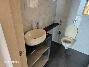 Bathroom in 3 BHK Apartment at Vijay Nakshatra, Ghodbunder Road – for Rent