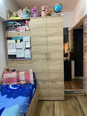 Kitchen in 1.5 BHK Apartment at Comet Apartment, Bhakti Park – for Sale